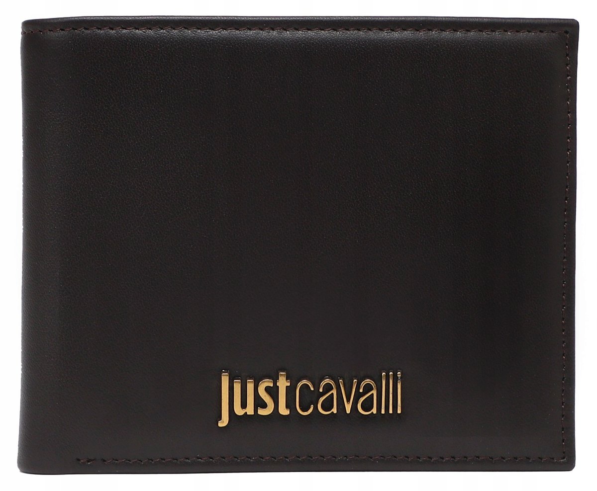 JUST CAVALLI ORYGINALNY PORTFEL MĘSKI SKÓRA BOX