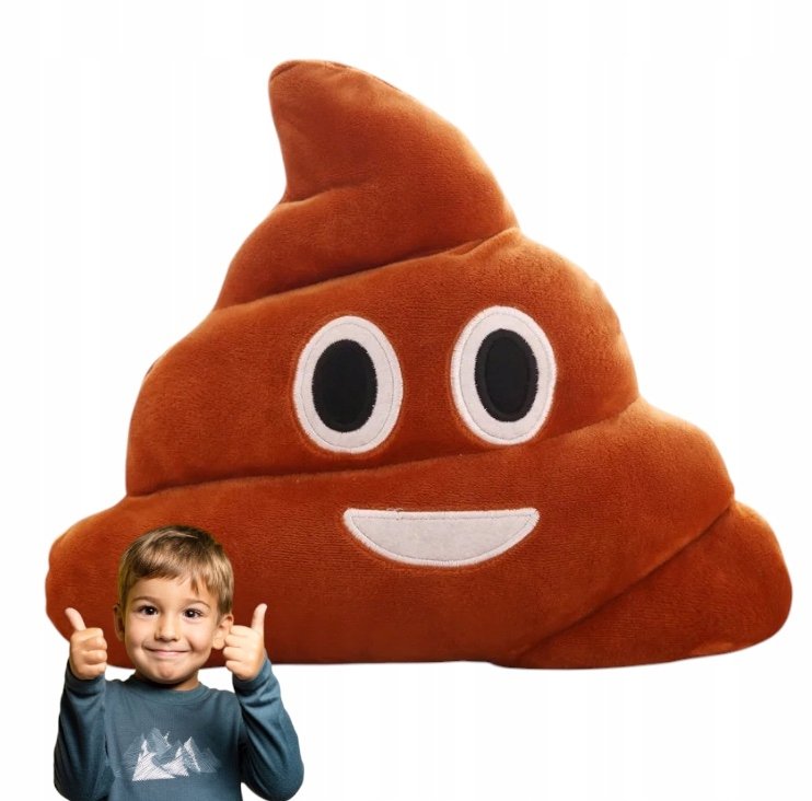 Pluszowa maskotka poduszka emoji kupa