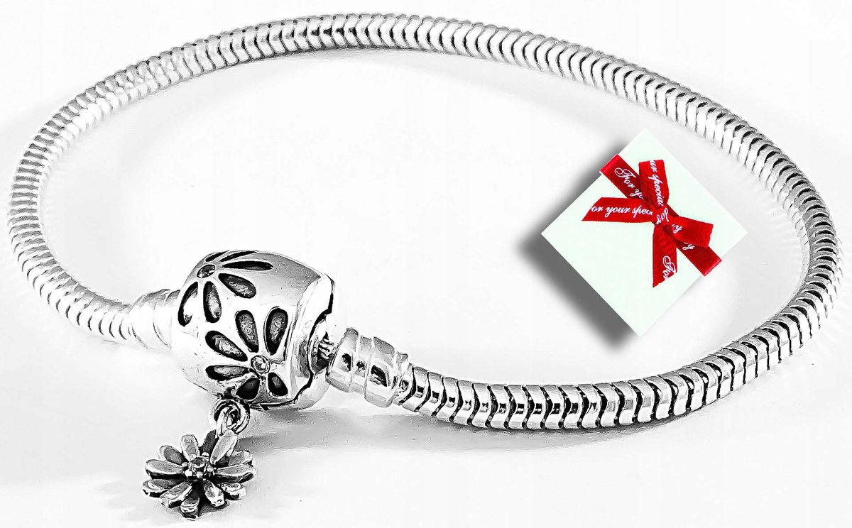 BRANSOLETKA MODUŁOWA SR 925 DO CHARMS,DŁ20cm,3 mm