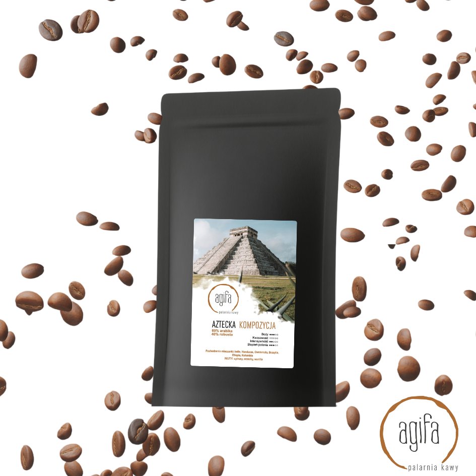 Kawa ziarnista Agifa Aztecka Kompozycja 1kg