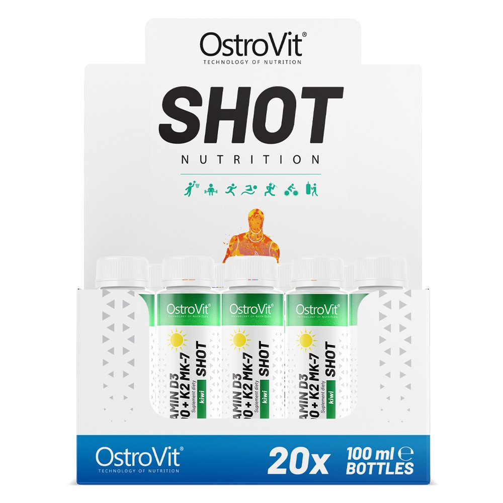 OstroVit Witamina D3 4000 IU + K2 MK-7 Shot 20x100 ml, suplement diety