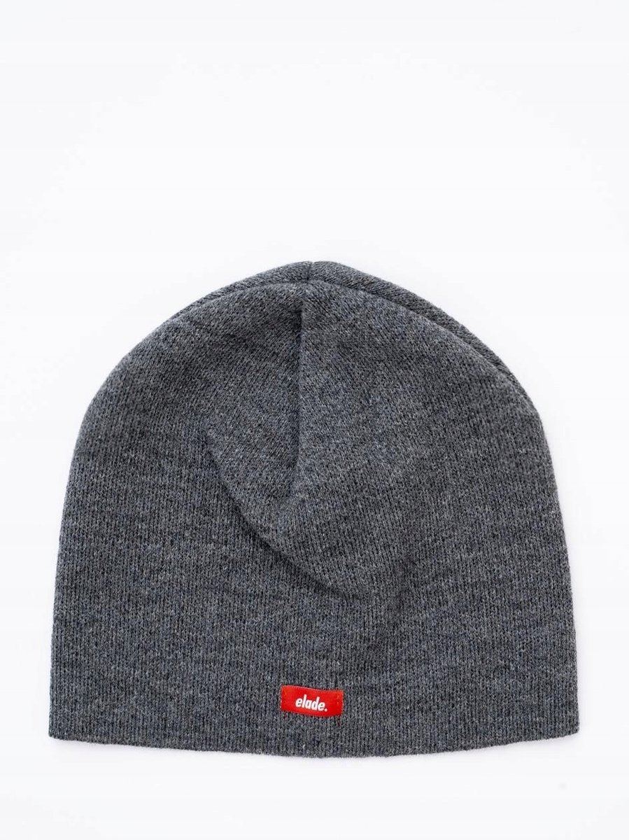 Czapka zimowa elade skinny ciemno szara cienka