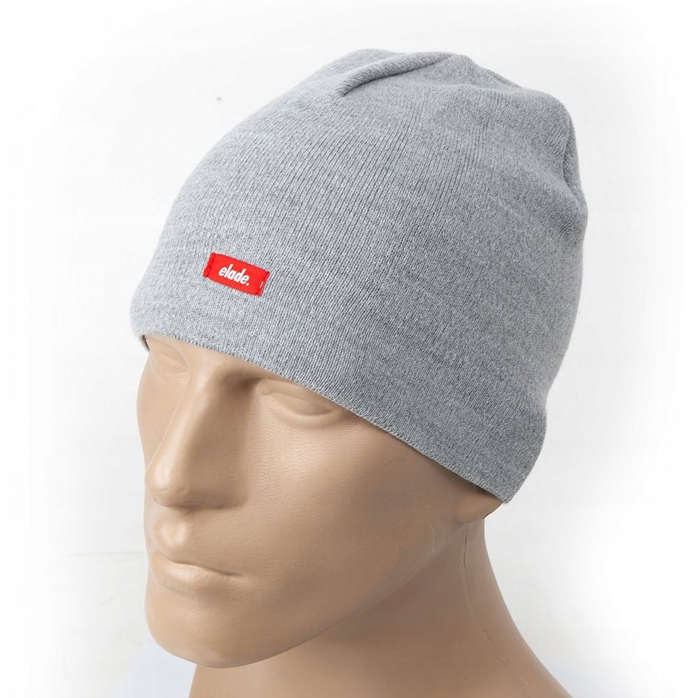 Czapka zimowa elade skinny jasno szara cienka