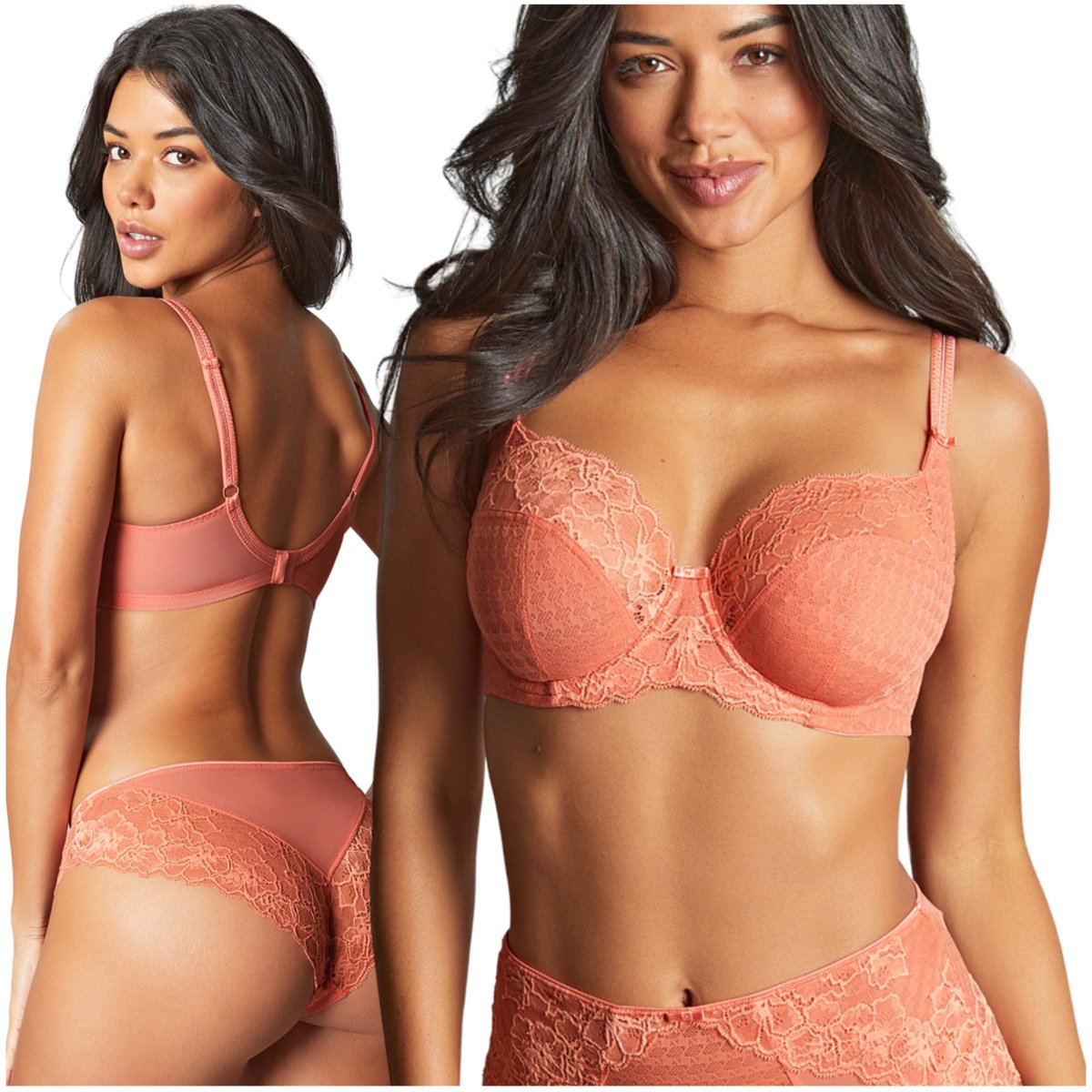 Biustonosz Panache ENVY 7285A TERRACOTTA brzoskwiniowy - 32FF/70H