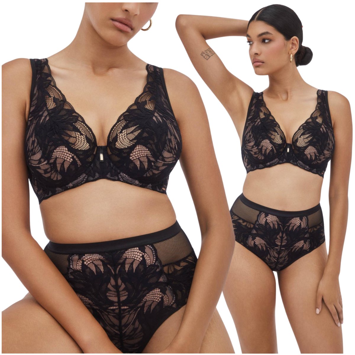 Biustonosz Alles BOUDOIR M Bralette czarny - 65D