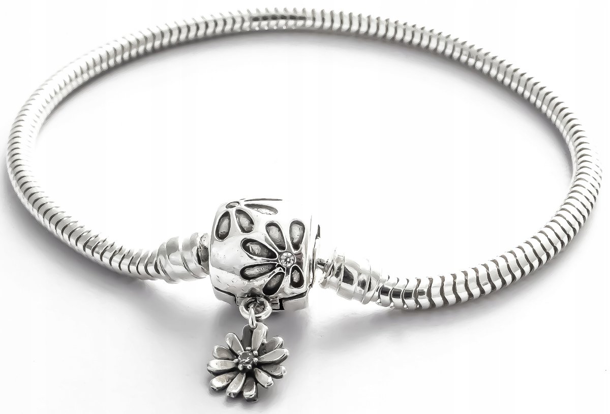 BRANSOLETKA MODUŁOWA DO KORLIKÓW ZE SREBRA 925 19cm,3mm,PREZENT