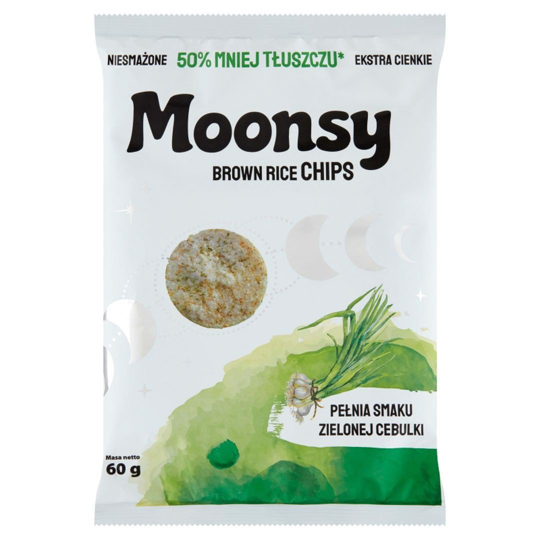 Monsy Ryżowe wafle ekspadowane o smaku zielonej cebulki 60 g