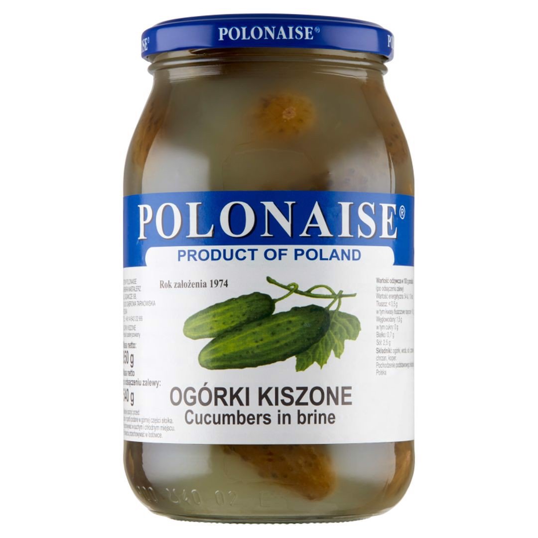 Polonaise Ogórki kiszone 850 g