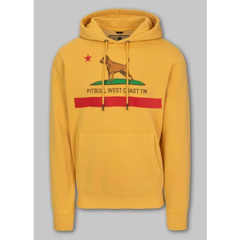 Pit Bull Bluza Z Kapturem Męska California Flag Yellow