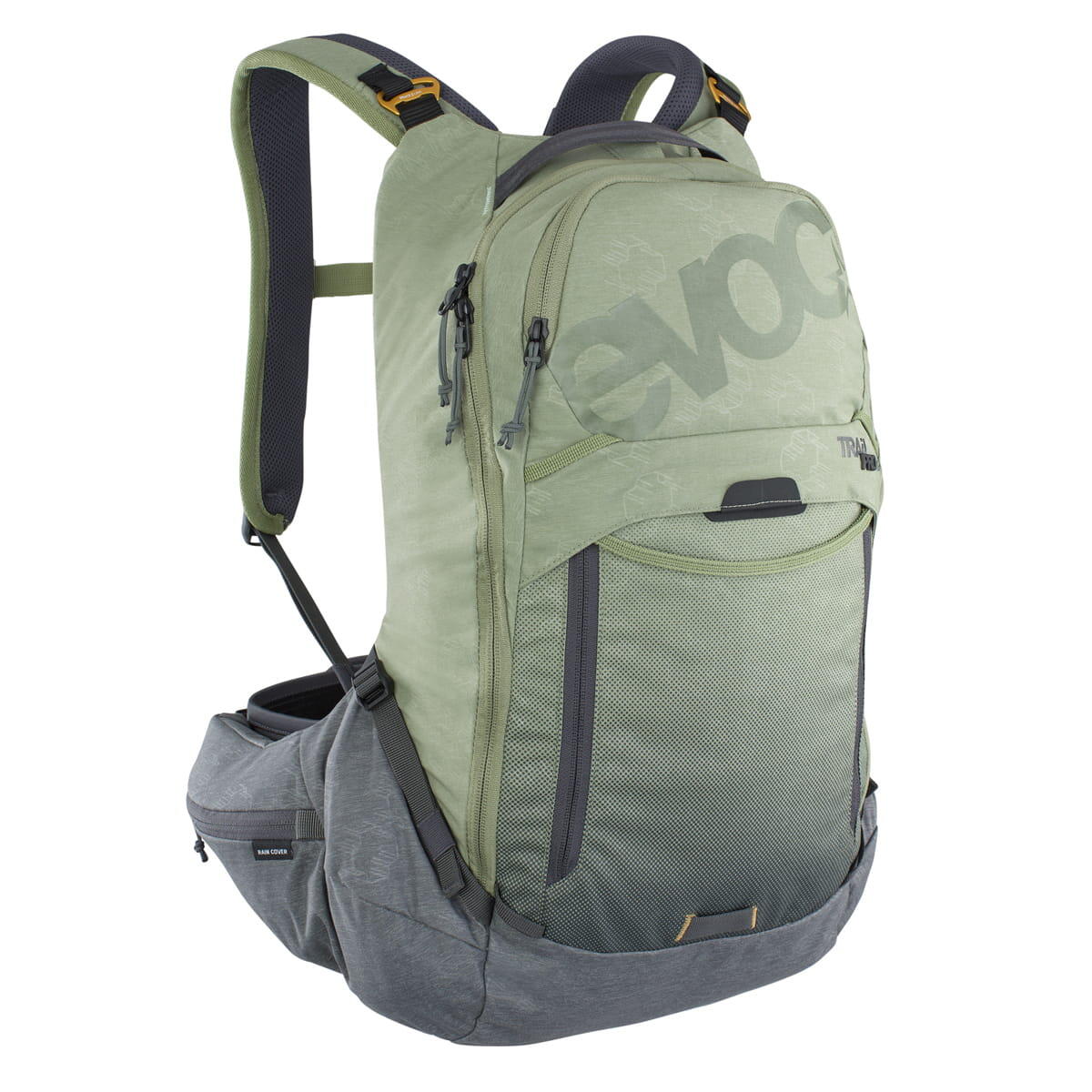 Evoc Trail Pro 16 Protector Backpack, light olive/carbon grey L/XL 2021 Plecaki rowerowe 100118327-L/XL