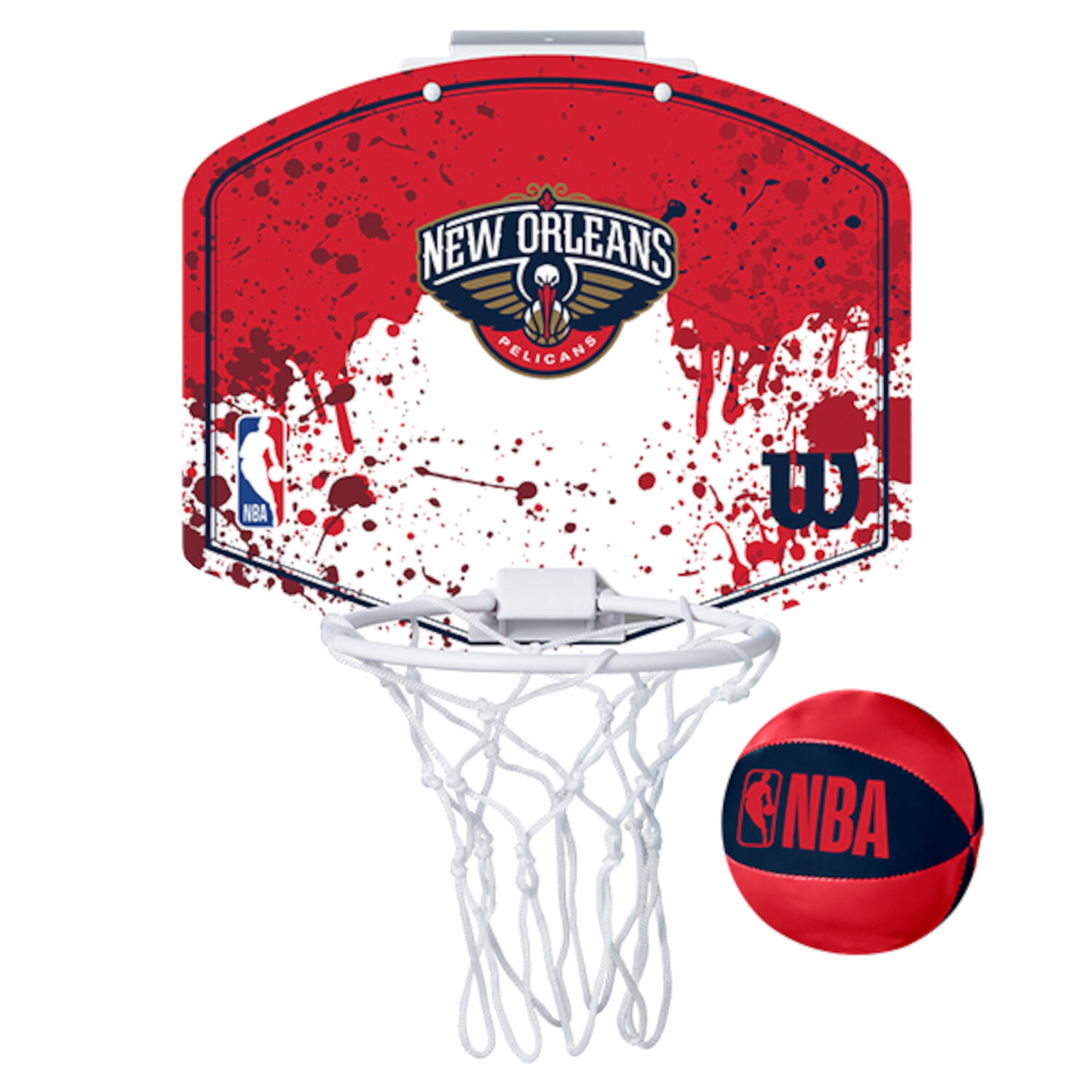Zestaw do mini-koszykówki Wilson NBA Team Mini Hoop New Orleans Pelicans