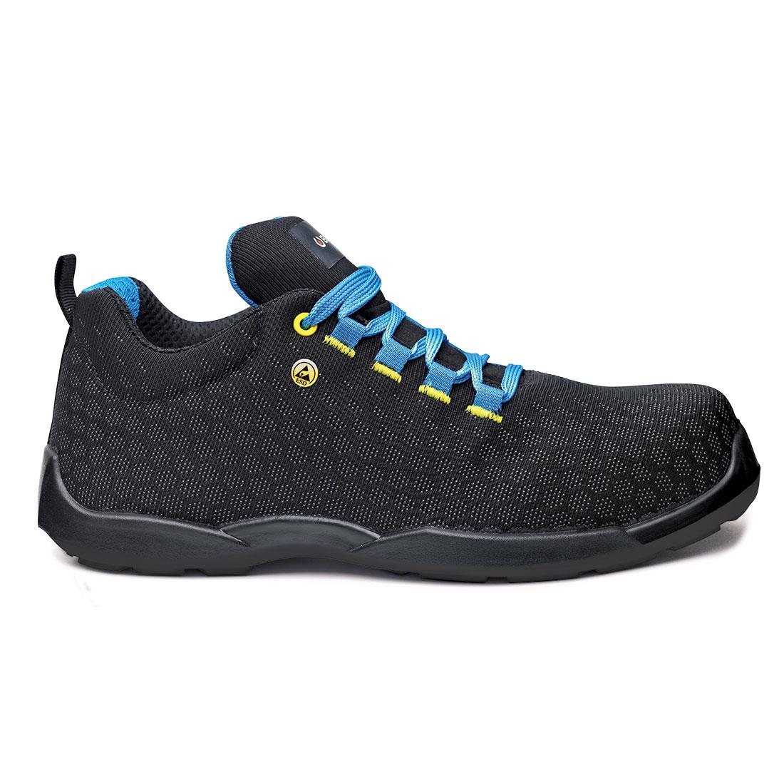 Obuwie ochronne BASE Marathon S3 ESD SRC; Czarny/Niebieski
