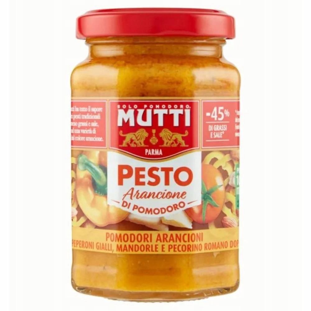 Mutti 180G Pesto Z Pomarańczowych Pomidorów