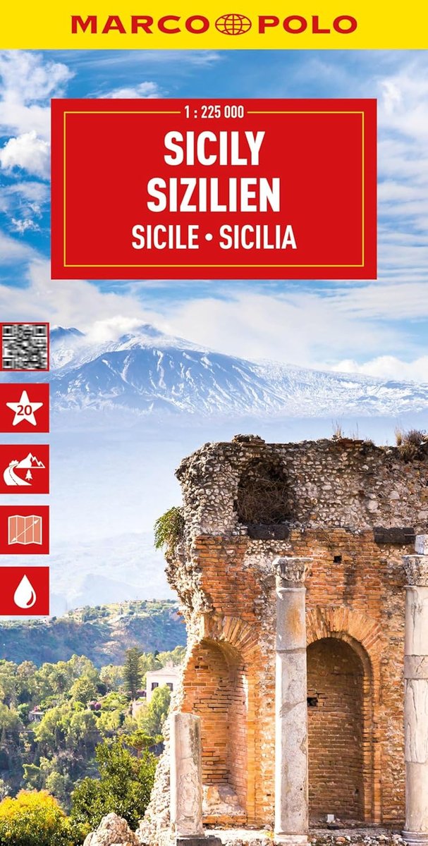 Sycylia, mapa drogowa 1:225 000