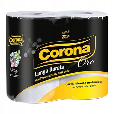Perfumowana Papier Toaletowy 4 Rolki Corona Oro