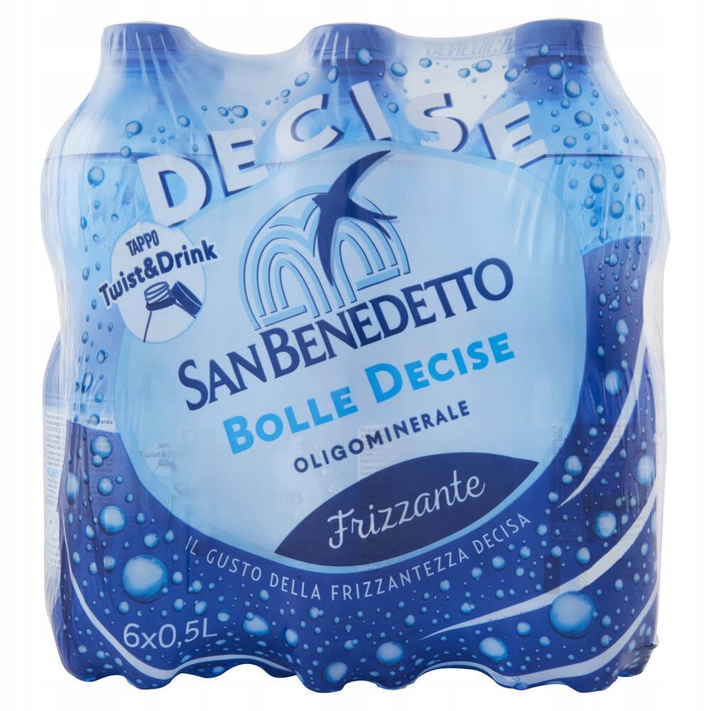 6 X San Benedetto Benedicta Frizzante – Orzeźwiająca Woda Gazowana Z Alp