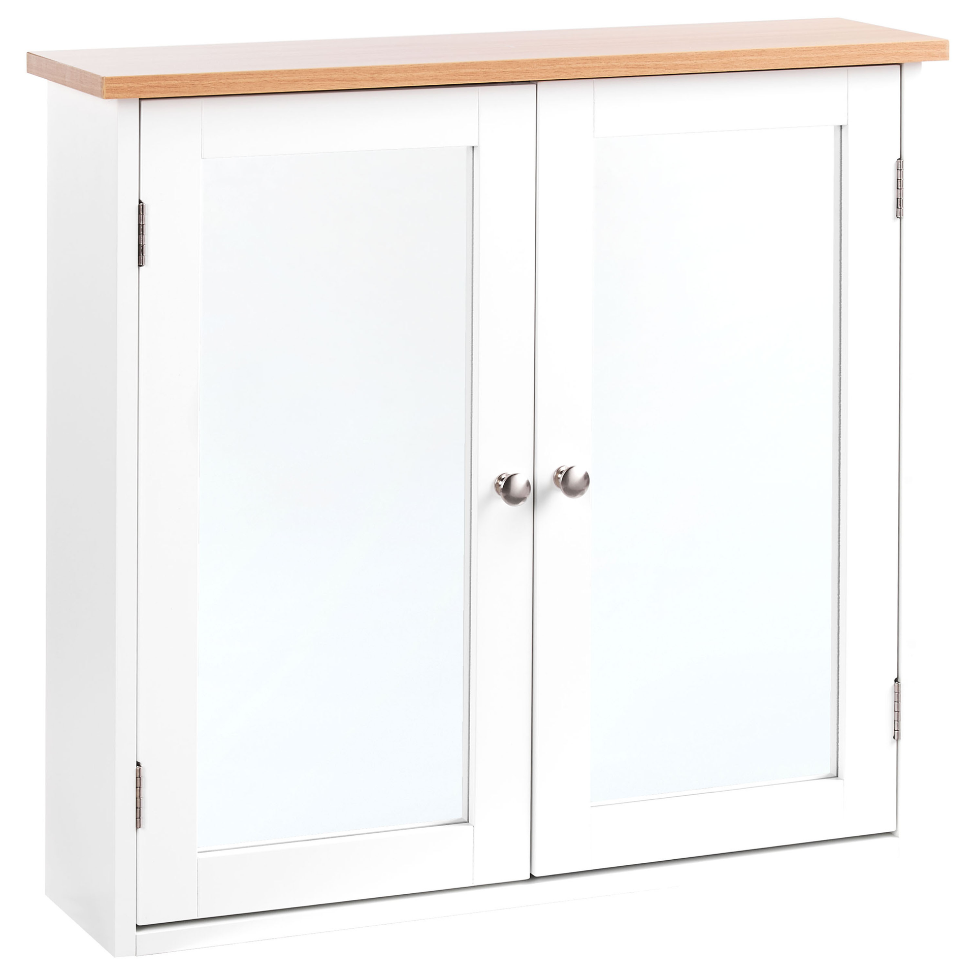 Szafka łazienkowa wisząca z lustrem ALAMOS 65 cm 60 cm Biały