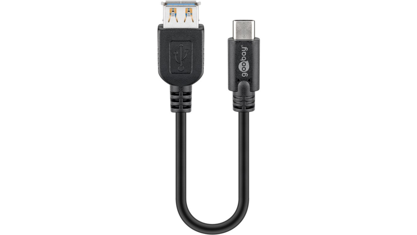 Kabel USB Goobay USB-A - USB-C Czarny (JAB-2902724)