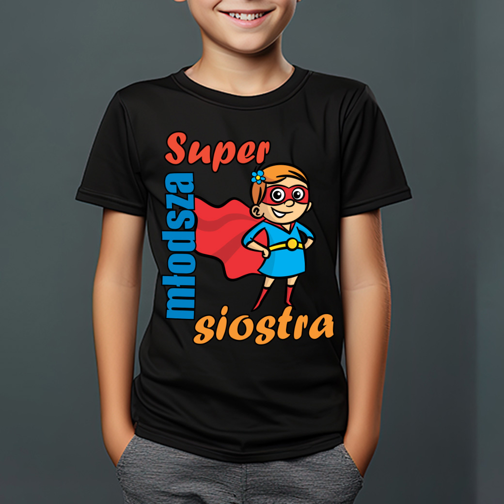Super młodsza siostra - koszulka dziecięca