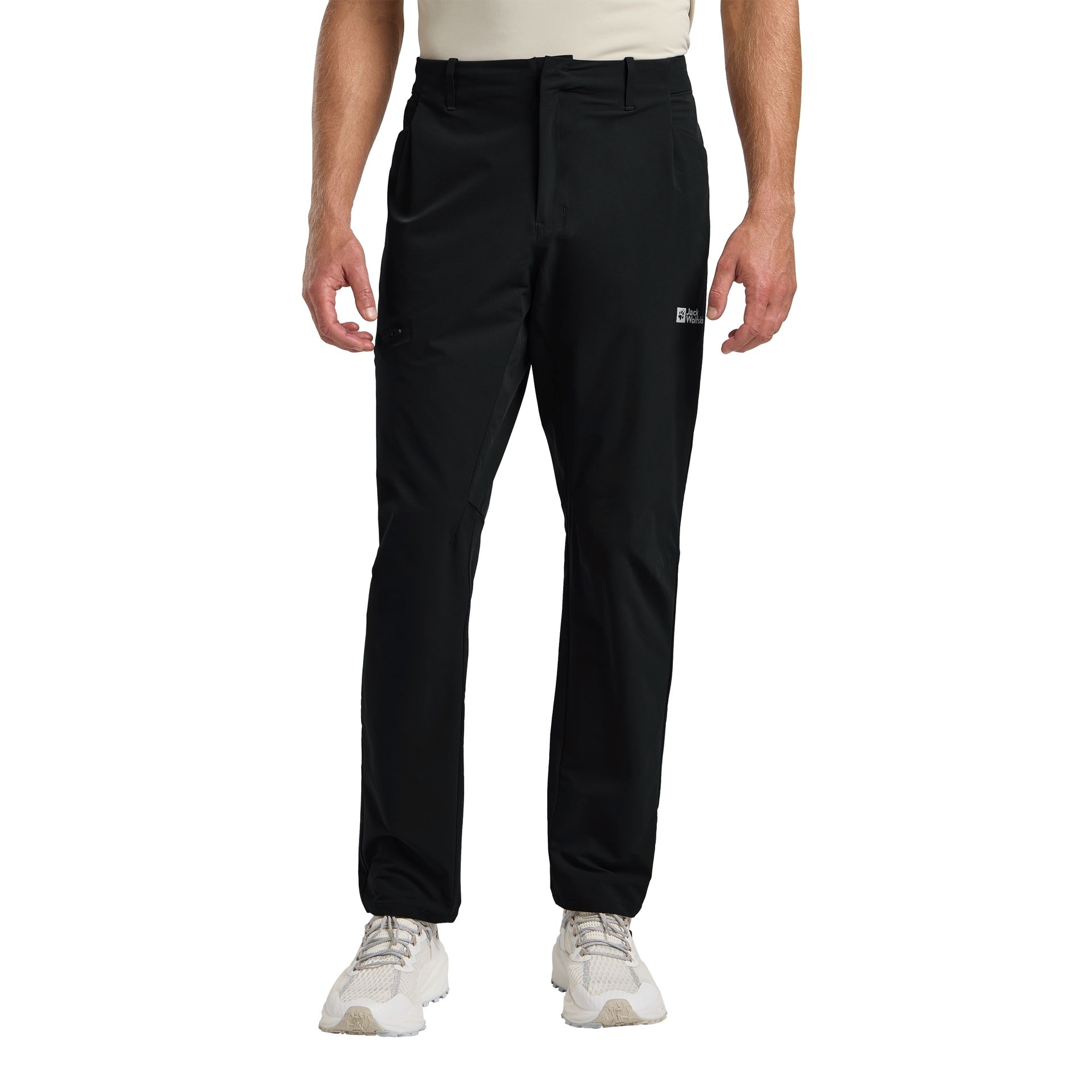 Męskie spodnie softshellowe Jack Wolfskin PRELIGHT STRIDE PANTS M black - 46