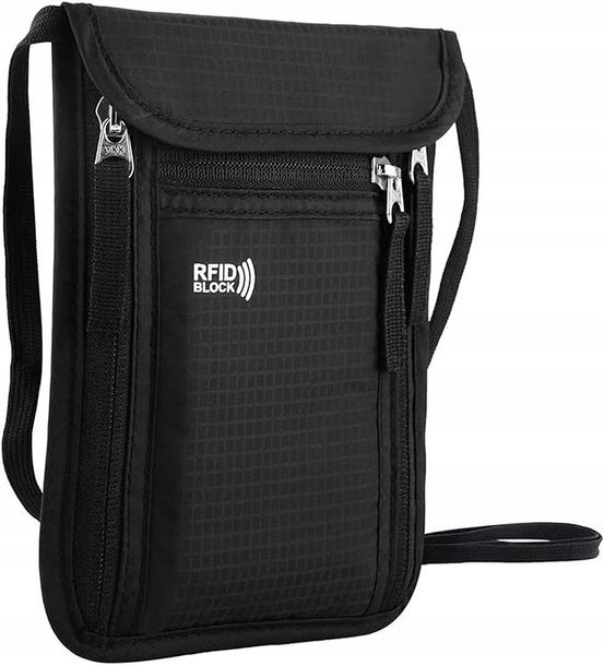 Torba Saszetka Męska Wodoodporna Nerka Na Szyję Plecak Antykradzieżowa Rfid