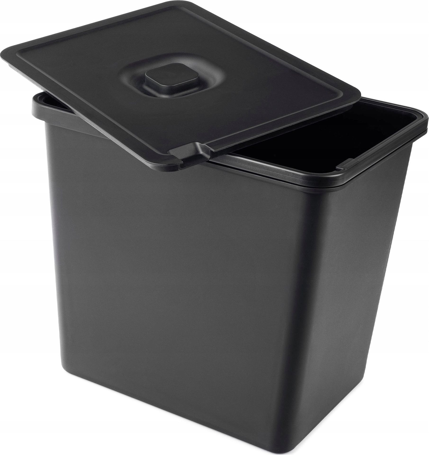 Kosz na śmieci Kadax KADAX Kosz Na Śmieci Do Segregacji Odpadów Kubeł Duży 23L Czarny Z Pokrywą