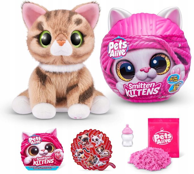 Zuru Pets Alive Kotek Interaktywny Kot Przytulanka Z Dźwiękami Prezent