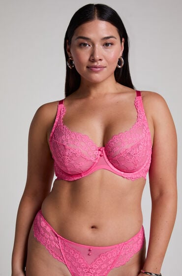 Hunkemöller Biustonosz nieusztywniany z fiszbinami Daisy Różowy