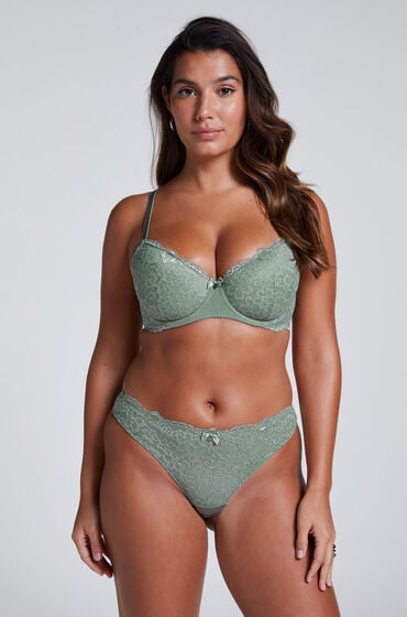 Hunkemöller Stringi Marine Zielony
