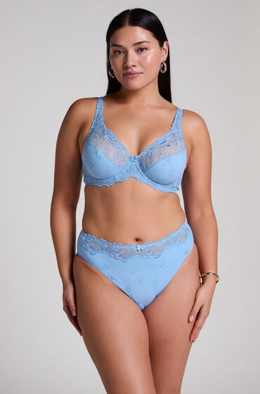 Hunkemöller Figi z wysokim stanem Diva Niebieski