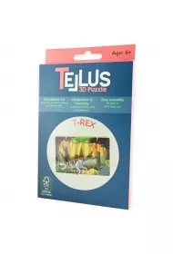 Drewniany rozkładany teatrzyk 3D - T-Rex