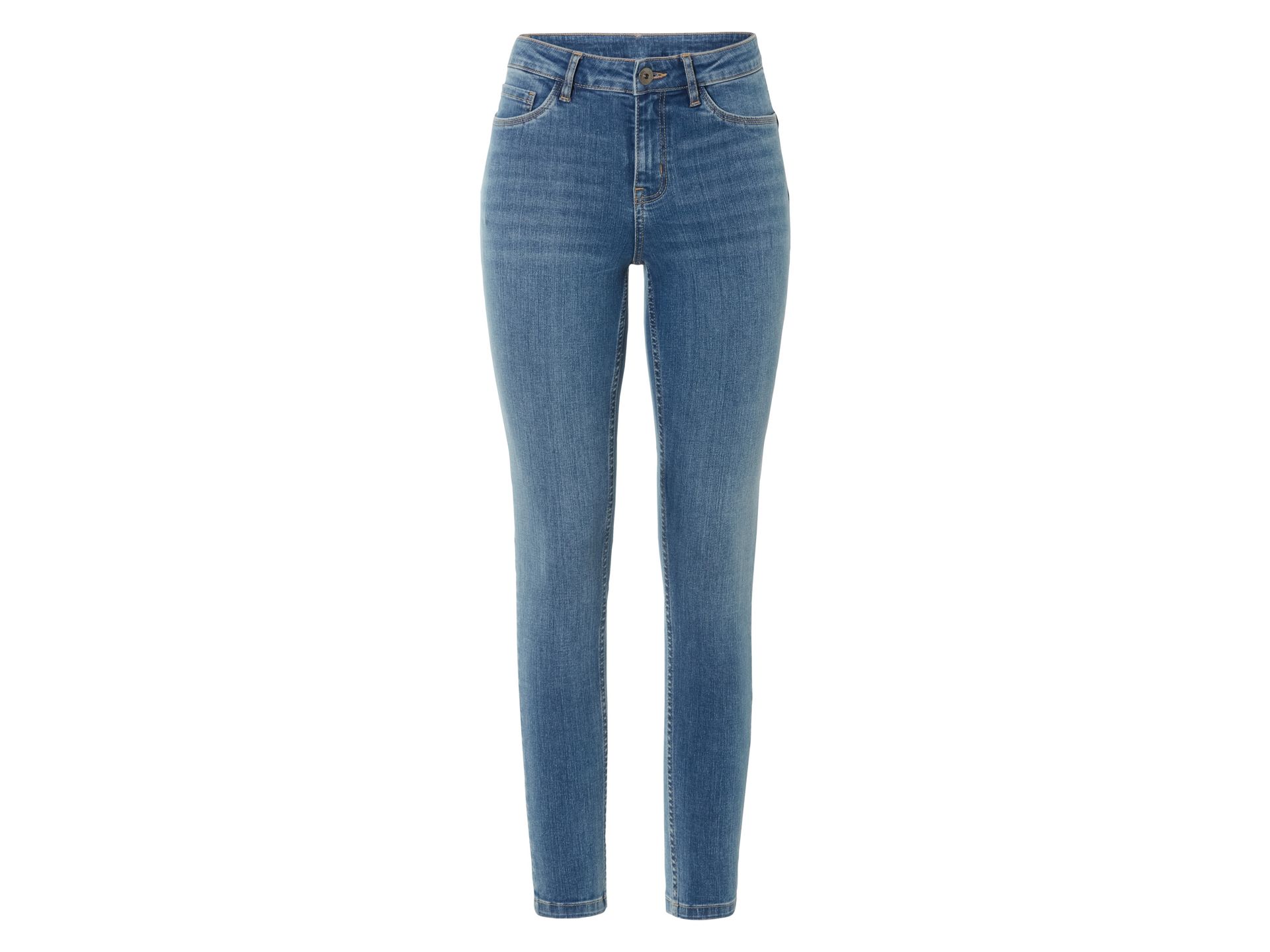 esmara® Jeansy damskie z bawełną, Super Skinny Fit (Niebieski, 36)