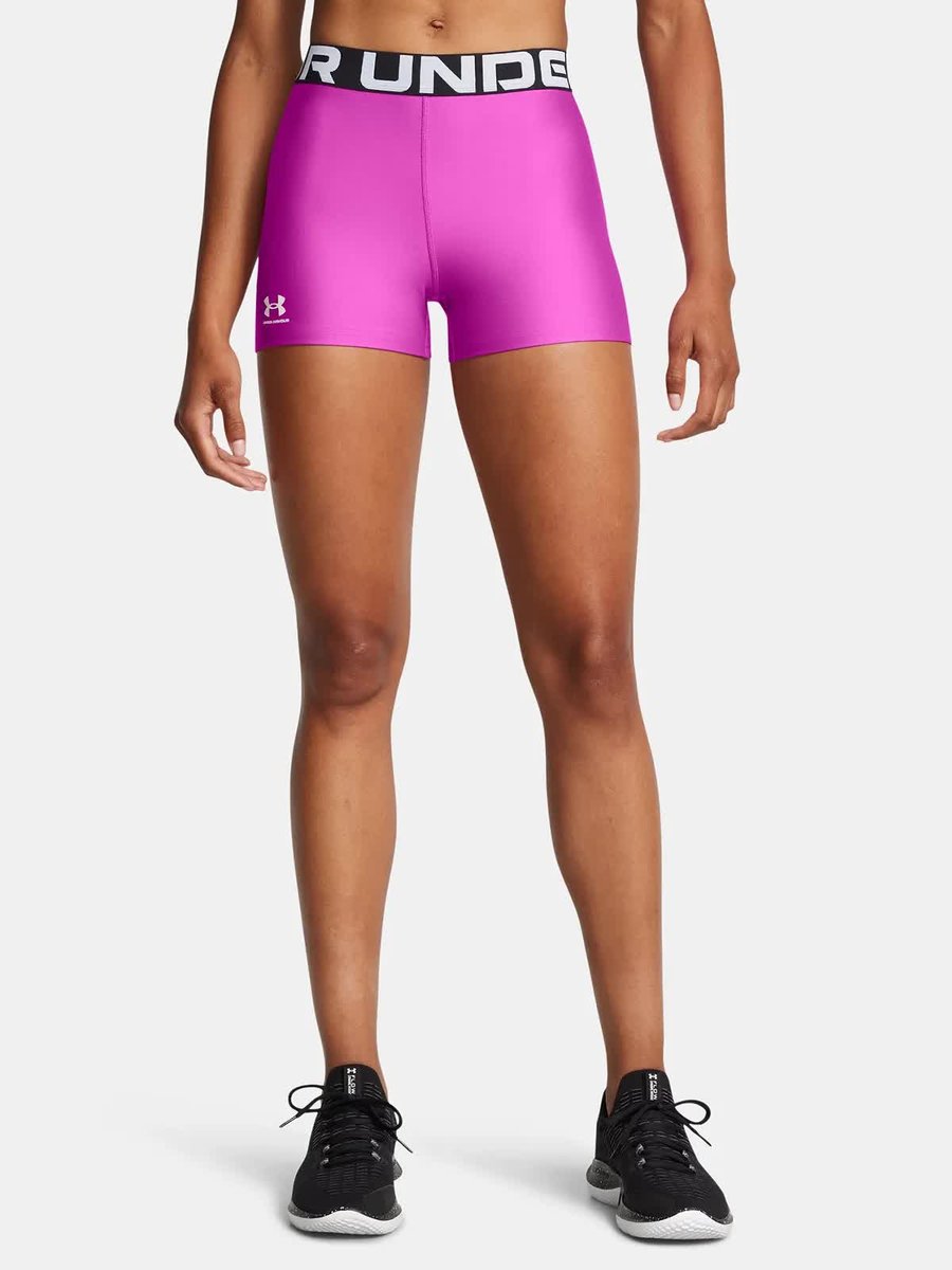 Legginsy Krótkie Treningowe Damskie Under Armour 1383629-572 Różowy