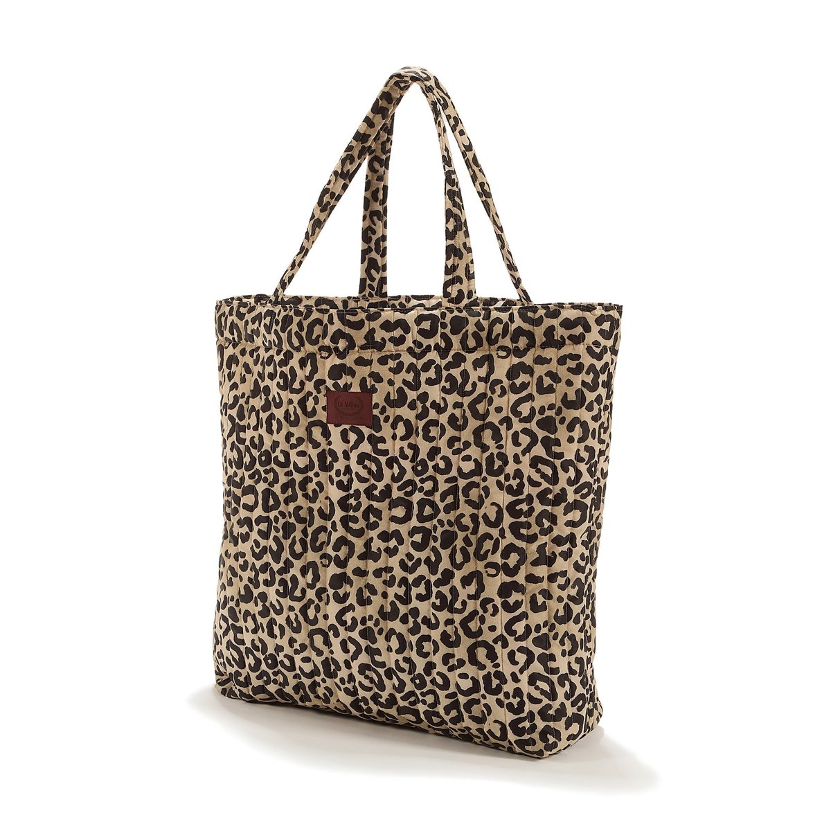 La Millou - Torba Shopper Bag Ortalion LEOPARD CREAM by Magdalena Lamparska