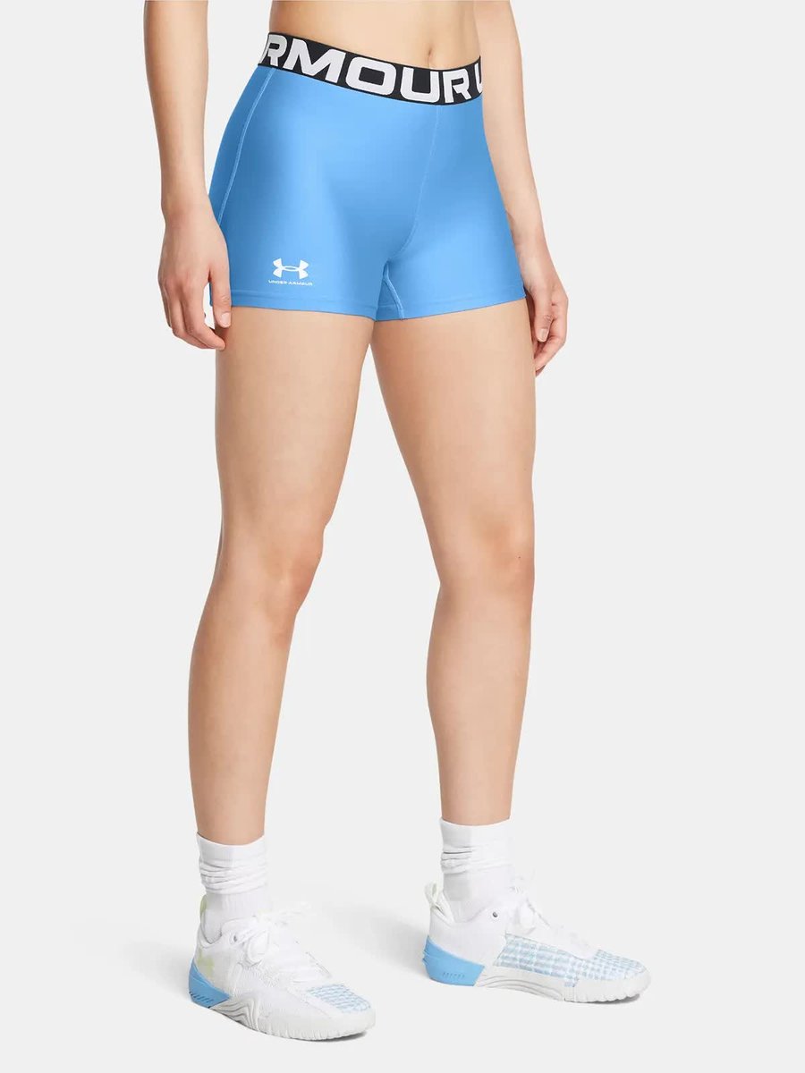 Legginsy Krótkie Treningowe Damskie Under Armour 1383629-465 Niebieski