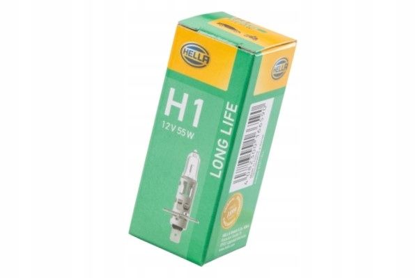 HELLA Long Life H1 reflektor lampy halogenowe, 12 V 55 W, 8 GH 002 089 351 8GH 002 089-351