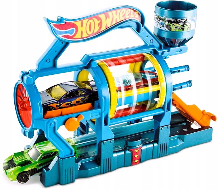 HOT WHEELS Tor Turbo Myjnia Zestaw Samochodowy dla Dzieci w Każdym Wieku