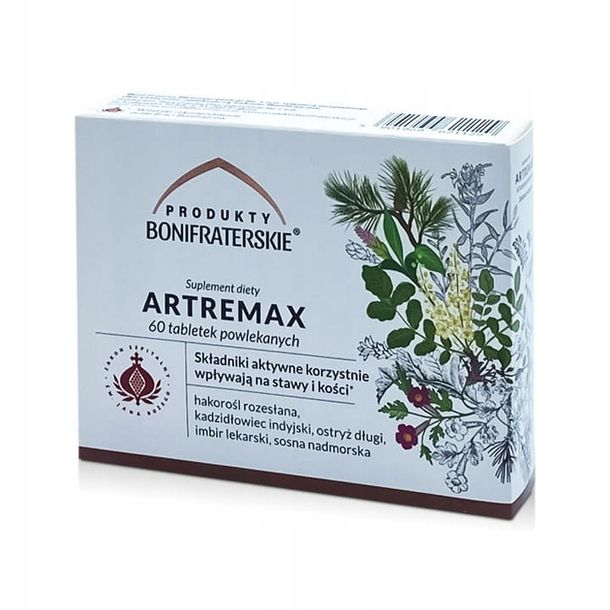 Produkty Bonifraterskie ARTREMAX, 60tabl. powlekanych