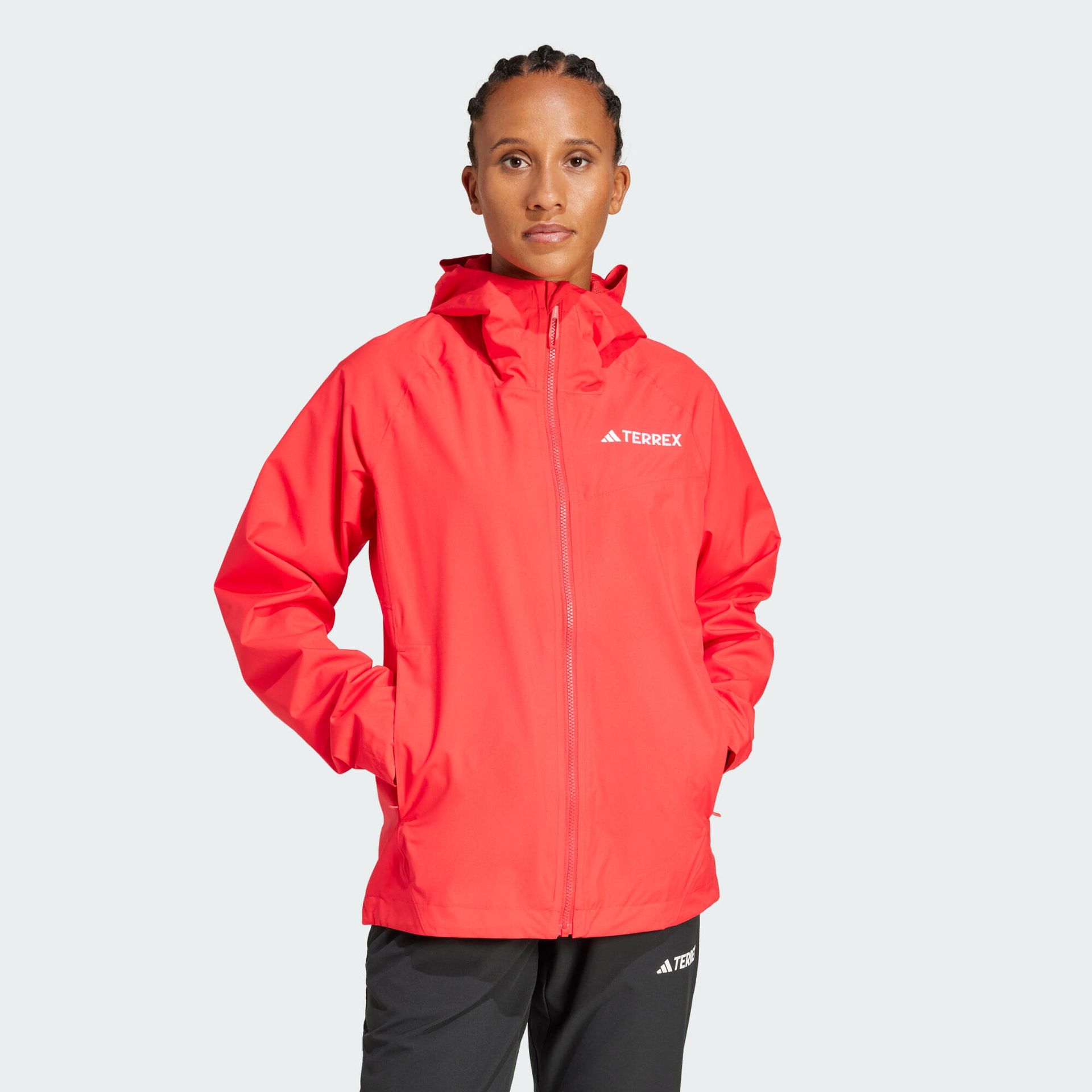 adidas Kobiety Terrex Multi 2 Layer RAIN.RDY Jacket, Pure Ruby, XS