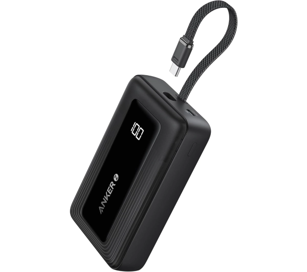Anker Zolo (A1688H11 10000mAh 30W wbudowany kabel USB-C Czarny