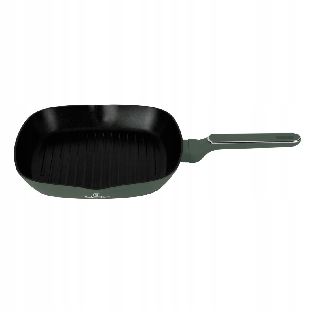 Patelnia grilowa 28cm matte green collection berlingerhaus bh-8161