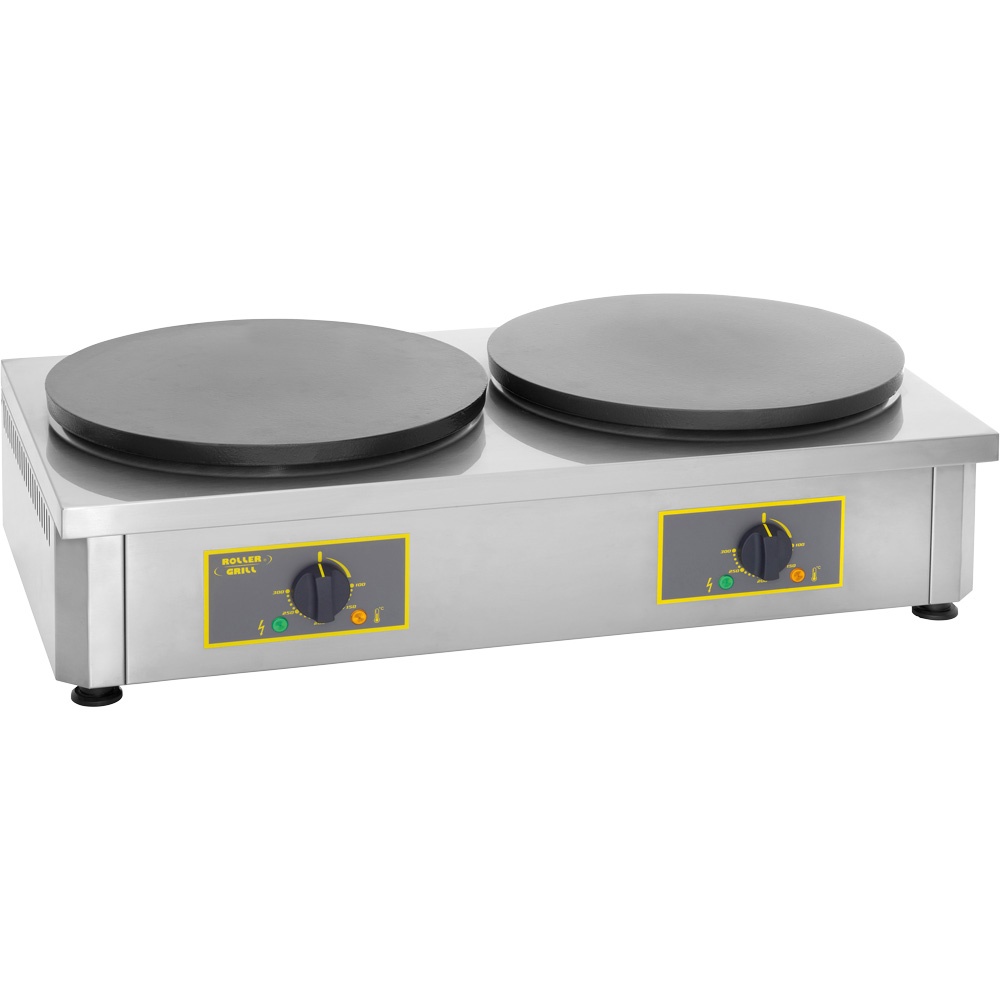 Naleśnikarka elektryczna, emaliowana, podwójna, 2 x O 400 mm, P 2 x 3.6 kW STALGAST 777244