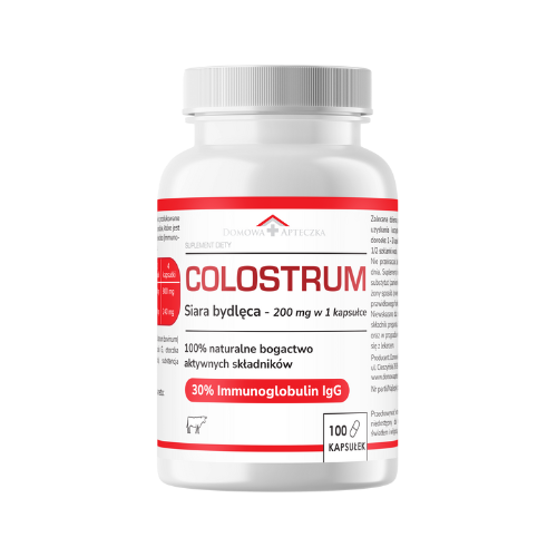 DOMOWA APTECZKA Colostrum Bovinum Siara bydlęca, 100 kaps.