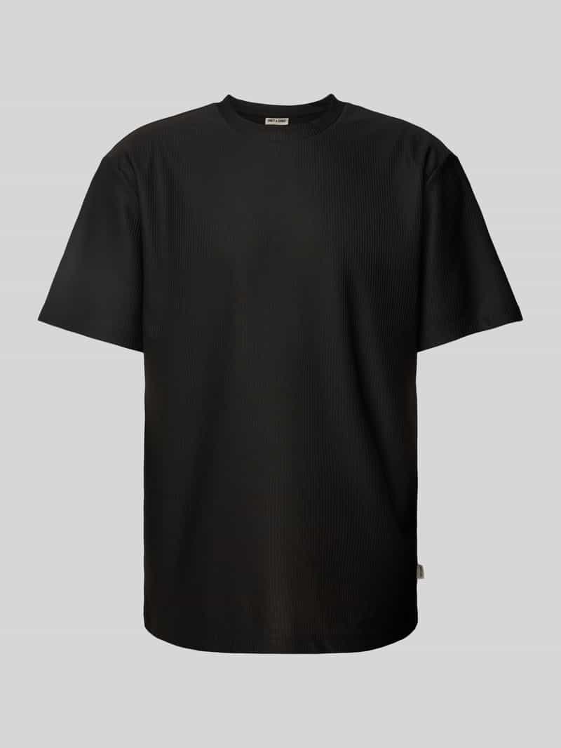 T-shirt o kroju relaxed fit z detalem z logo model ‘FRED’