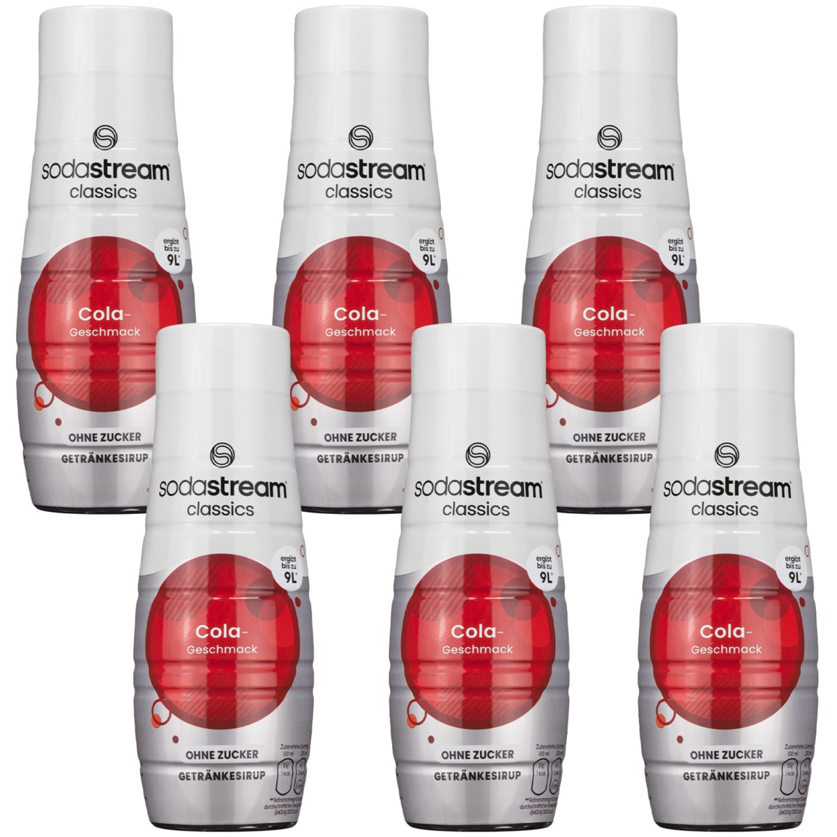 6x Syrop do SodaStream Cola bez cukru 440ml