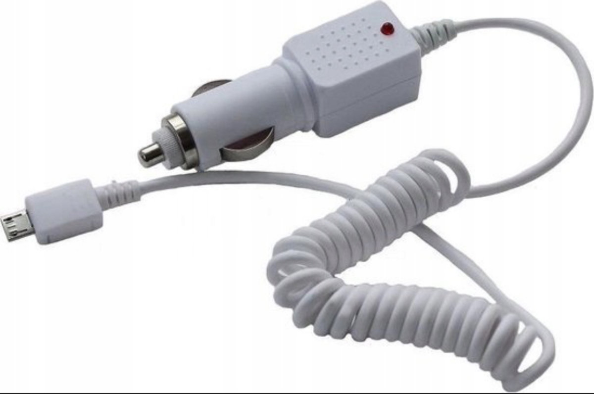 Ładowarka Samochodowa Mini USB 12V/24V 1A Zasilacz do GPS, MP3, Telefonów