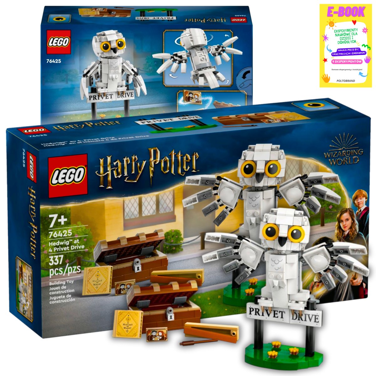 LEGO® Hedwiga z wizytą na ul. Privet Drive 4 HARRY POTTER 76425 KLOCKI PREZENT + EBOOK