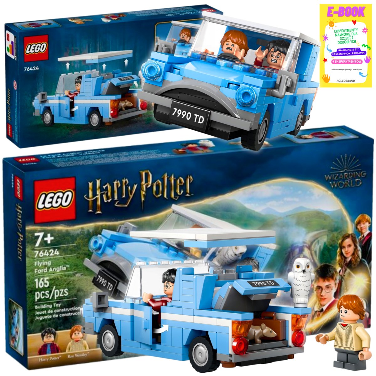 LEGO® Harry Potter Latający Ford Anglia 76424 KLOCKI LEGO PREZENT + EBOOK