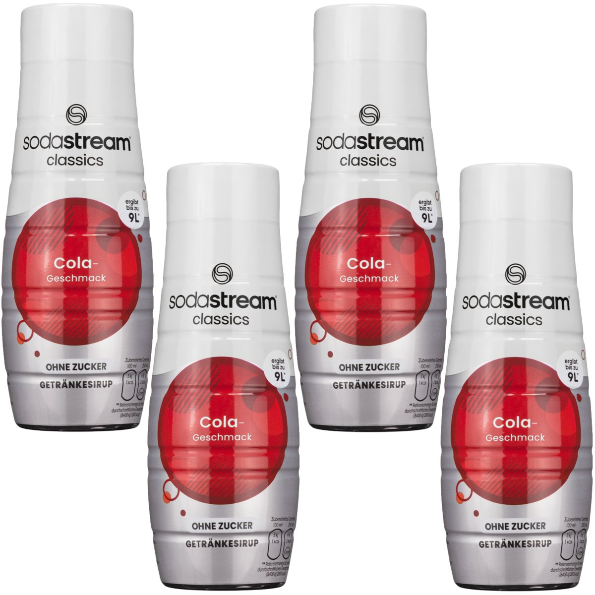 4x Syrop do SodaStream Cola bez cukru 440ml