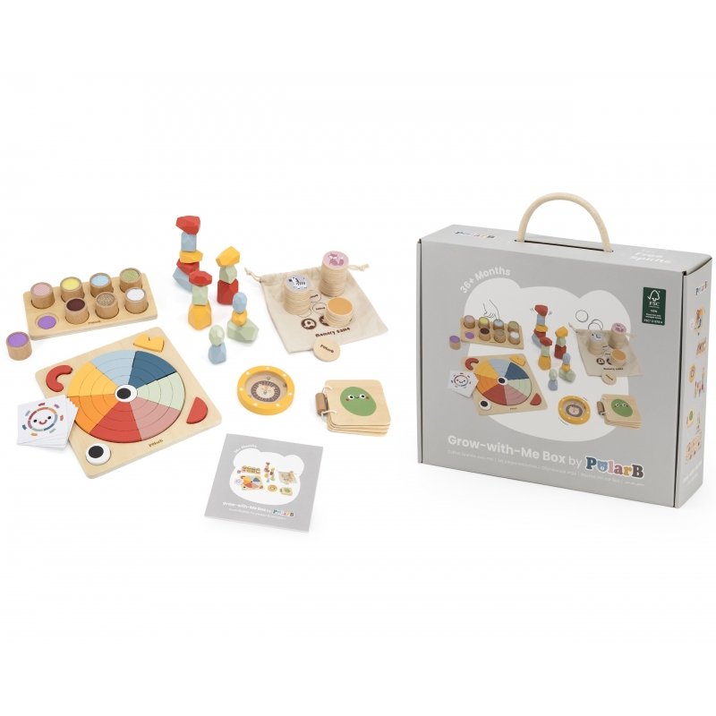 VIGA ZESTAW ZABAWEK EDUKACYJNYCH PUDEŁKO BOX OD 36 MIESIĄCA